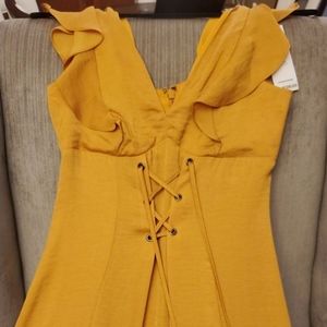 BCBG Mustard Maxi Dress